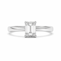 Elysian Cathedral Emerald Cut Lab Grown Diamond Solitaire Ring