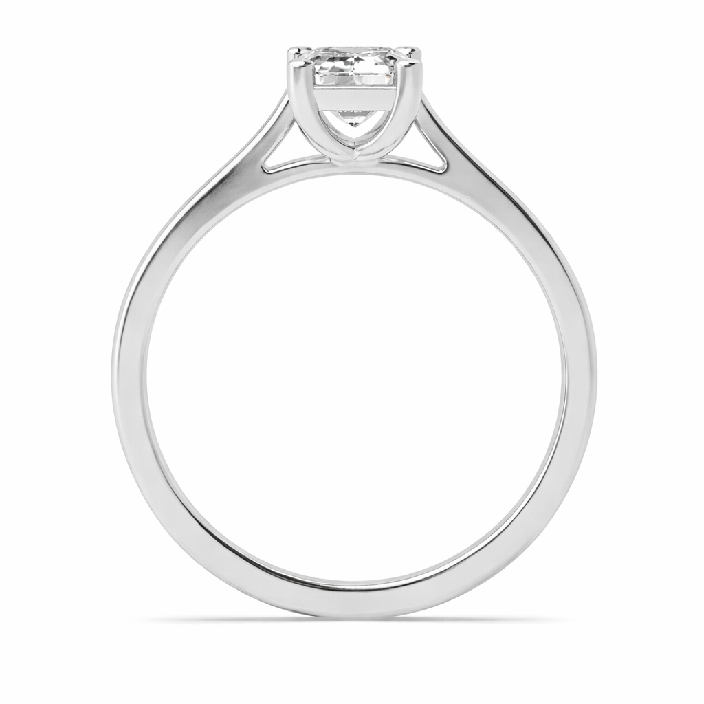 Elysian Cathedral Emerald Cut Lab Grown Diamond Solitaire Ring
