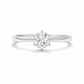 Heritage Cathedral Square Prong Solitaire Ring