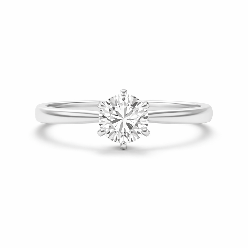 Heritage Cathedral Square Prong Solitaire Ring
